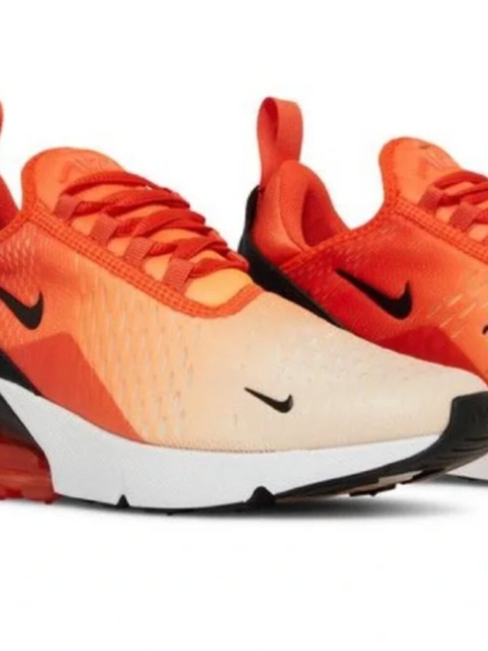 Nike air max 270 rush orange/black/guava ice Women's Size 8 or Youth Size 6.5
